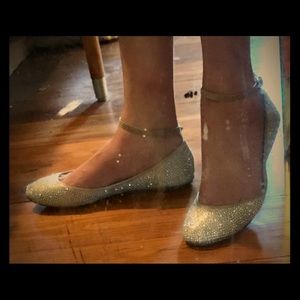 Wedding flats, worn once